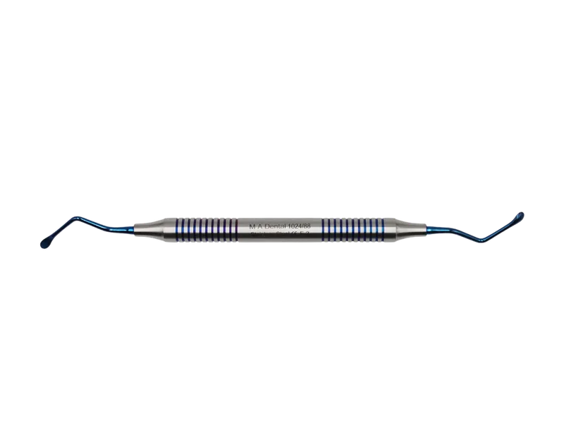 Lucas 88 Surgical Curette 3.5 mm - Blue Plasma Hollow Handle - Equate Instruments