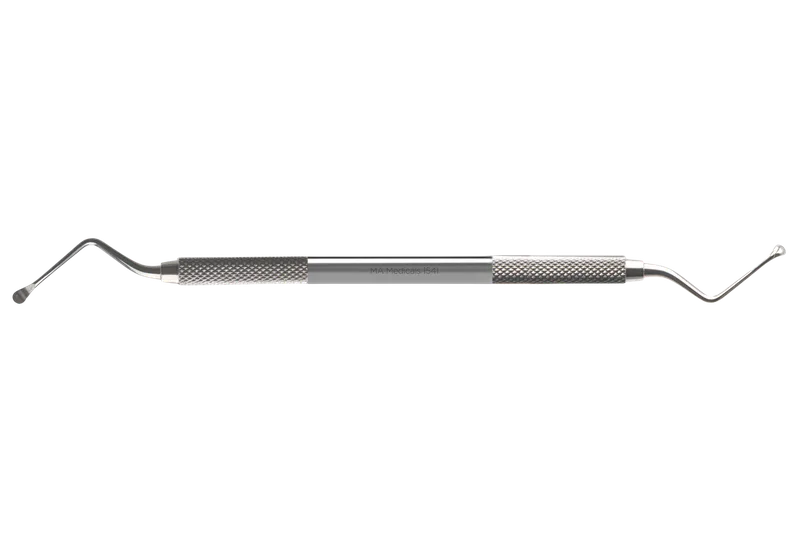 Miller 21 Surgical Bone Curette - C8 Hollow Knurled Handle - Equate Instruments