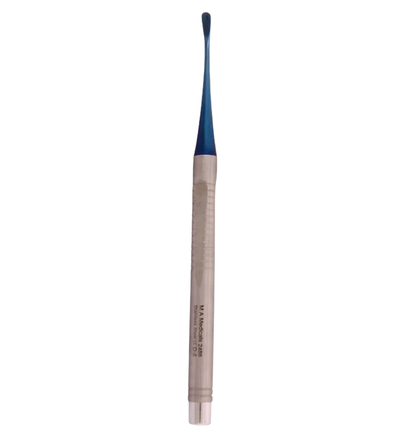 Micro Elevator 4.5 mm - Blue Plasma Curved Tip - Equate Instruments