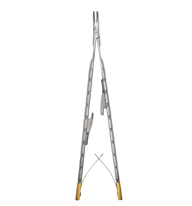 Castroviejo-Barraquer Needle Holder, Curved, 15 cm (TC) - Equate Instruments