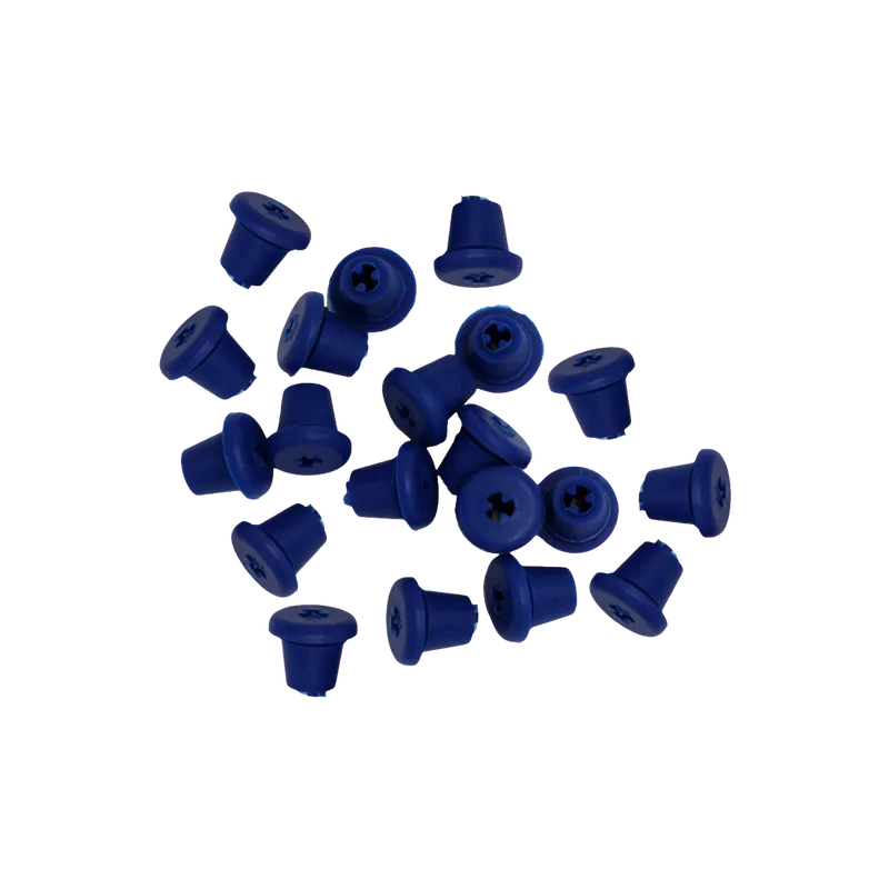 Silicone Bur Holder Inserts - 20 Pieces, Blue - Equate Instruments