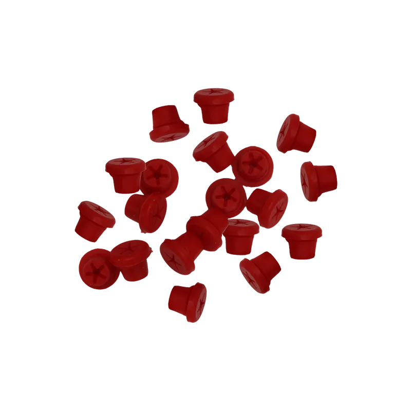 Silicone Bur Holder Inserts - 20 Pieces, Red - Equate Instruments
