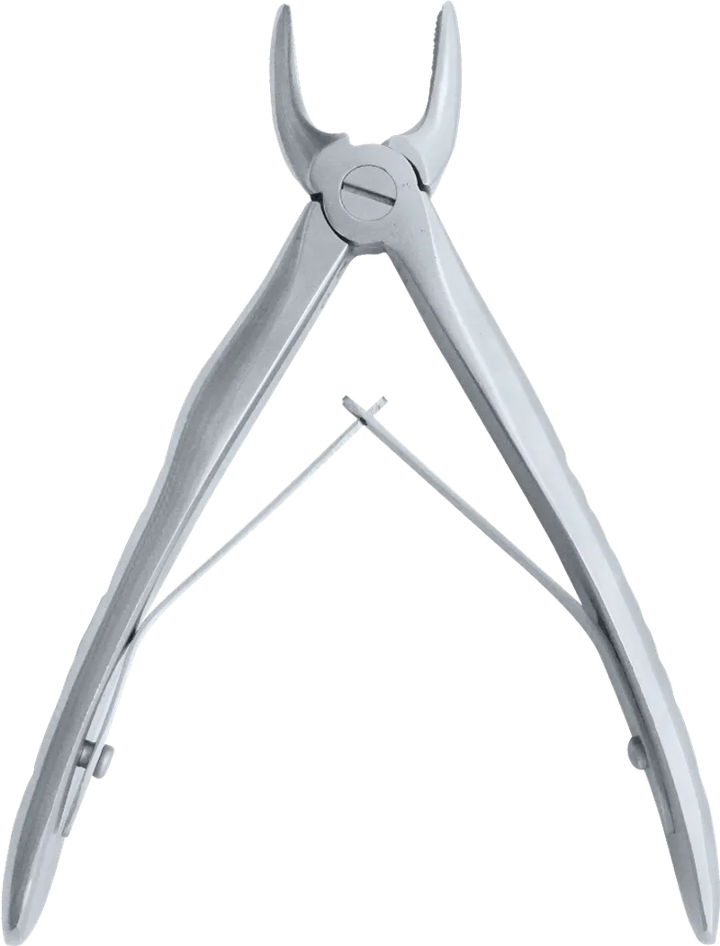 Children's Extraction Forceps - Lower Incisors 10cm Diamond Tip (Fig. 5) - Equate Instruments
