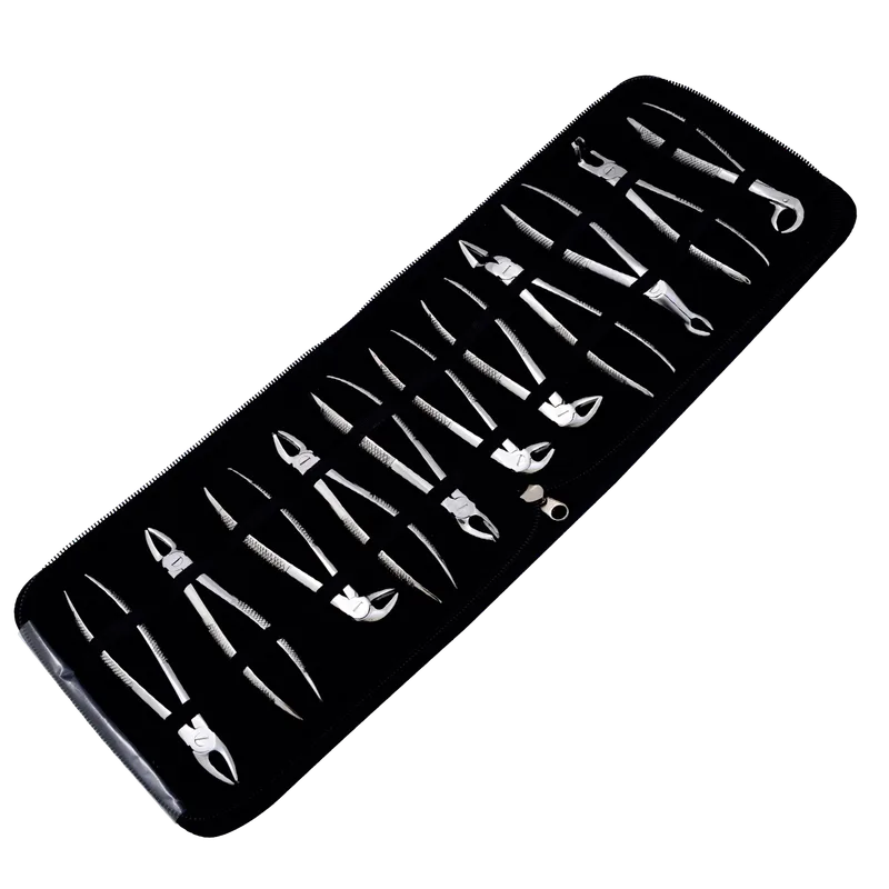 Adult Extraction Forceps Set - 11 Piece in Zipped Case - Equate Instruments