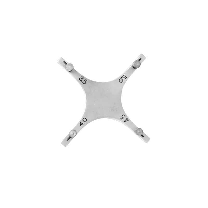 Orthodontic Bracket Height Gauge with 3.5, 4.0, 4.5 and 5.0 mm Arms - Equate Instruments