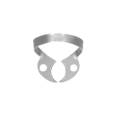 Fig.W3 Wingless Flat Narrow Jaws Rubber Dam Clamp for Small Lower Molars - Equate Instruments