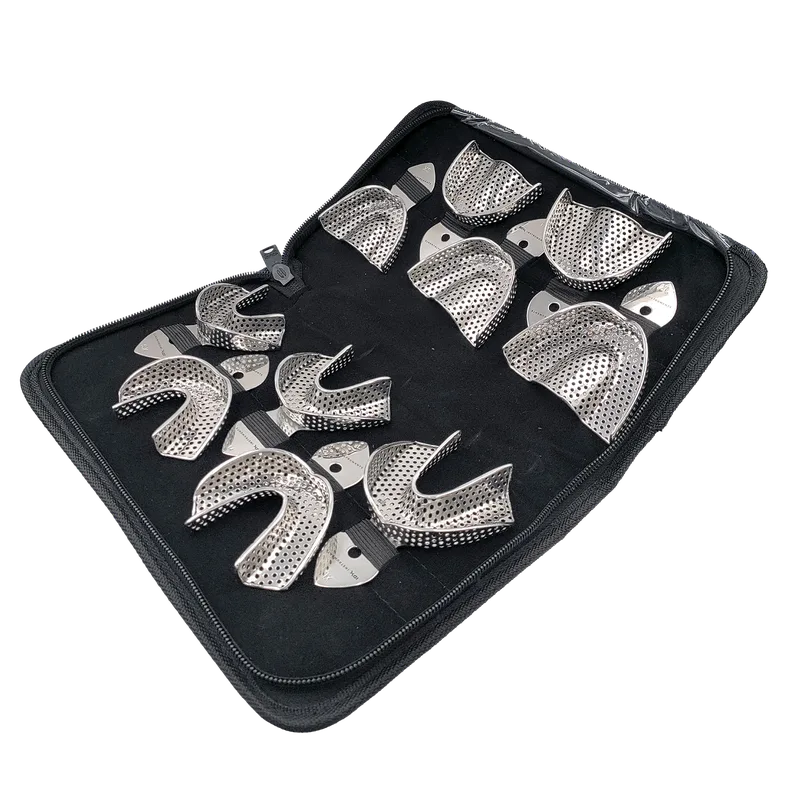 Rimlock Perforated Impression Tray Set of 10 (XS-XL Upper and Lower) - Equate Instruments