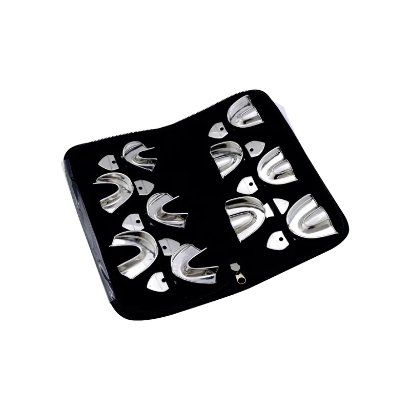 Rimlock Solid Impression Tray Set of 10 (XS-XL Upper and Lower) - Equate Instruments