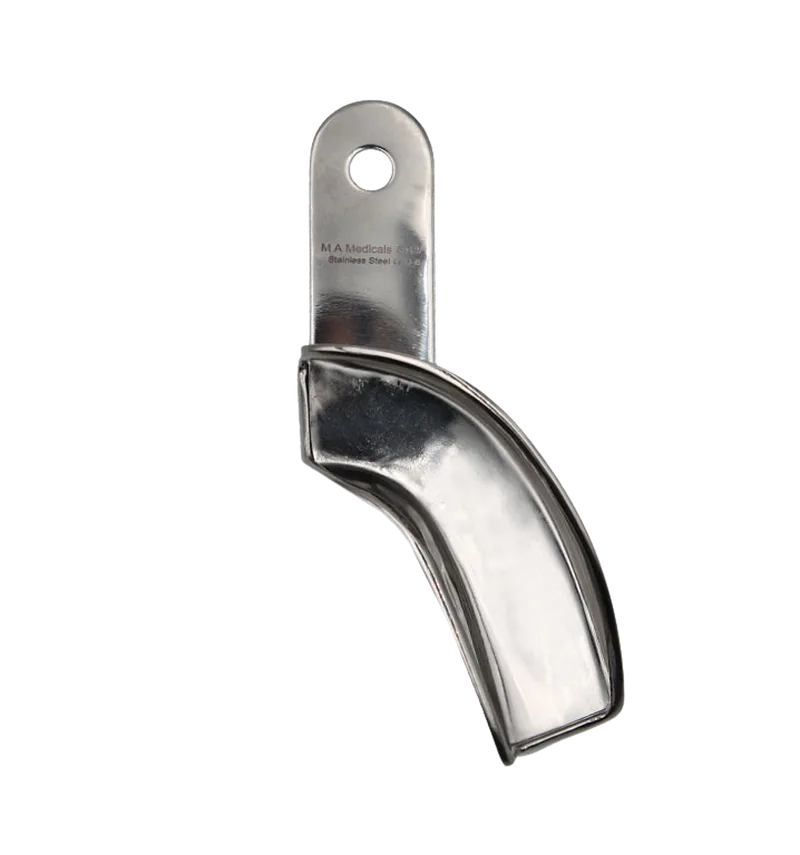Unperforated Quadrant Impression Tray with Retention Rim - Left - Equate Instruments