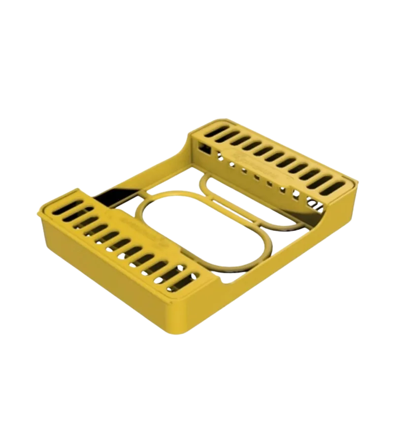 Large Instrument Cassette for 9 Instruments (Yellow) - Equate Instruments