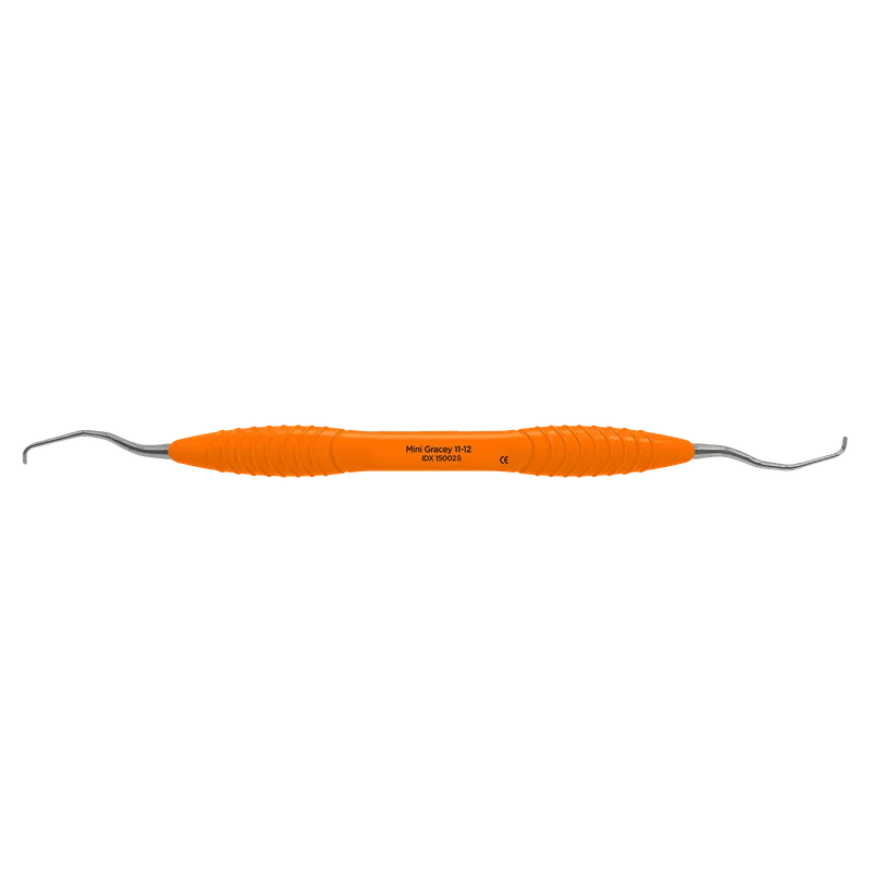 Mini Gracey 11-12 Curette, Orange Silicone Handle - Equate Instruments