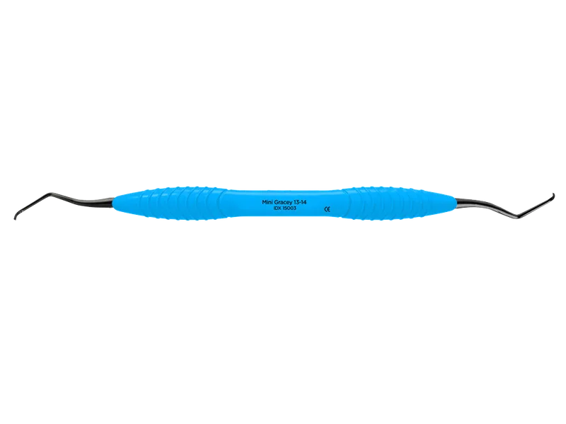 Mini Gracey 13-14 Curette, Blue Silicone Handle - Equate Instruments