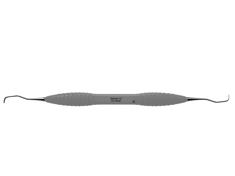 Gracey 1-2 Curette, Grey Silicone Handle - Equate Instruments