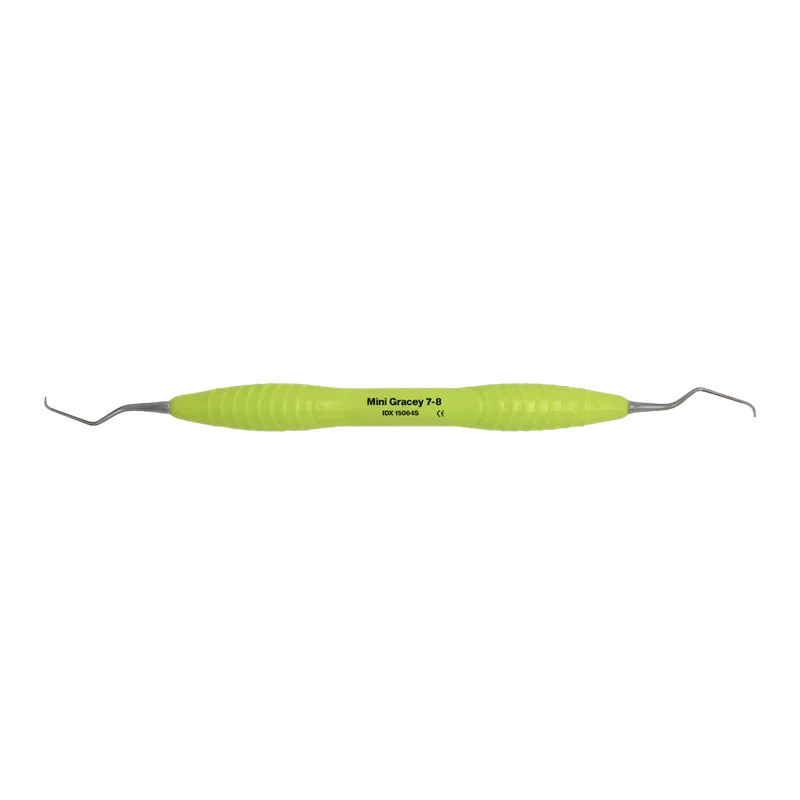 Mini Gracey 7-8 Curette, Green Silicone Handle - Equate Instruments