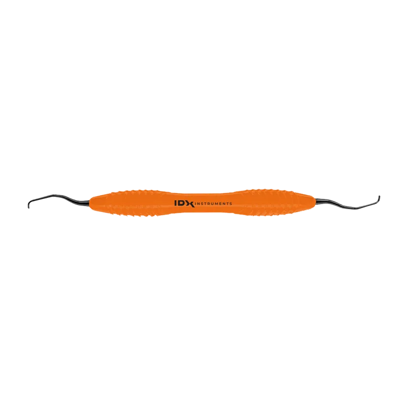 Mini Gracey 11-12 Curette, Orange Silicone Handle - Equate Instruments