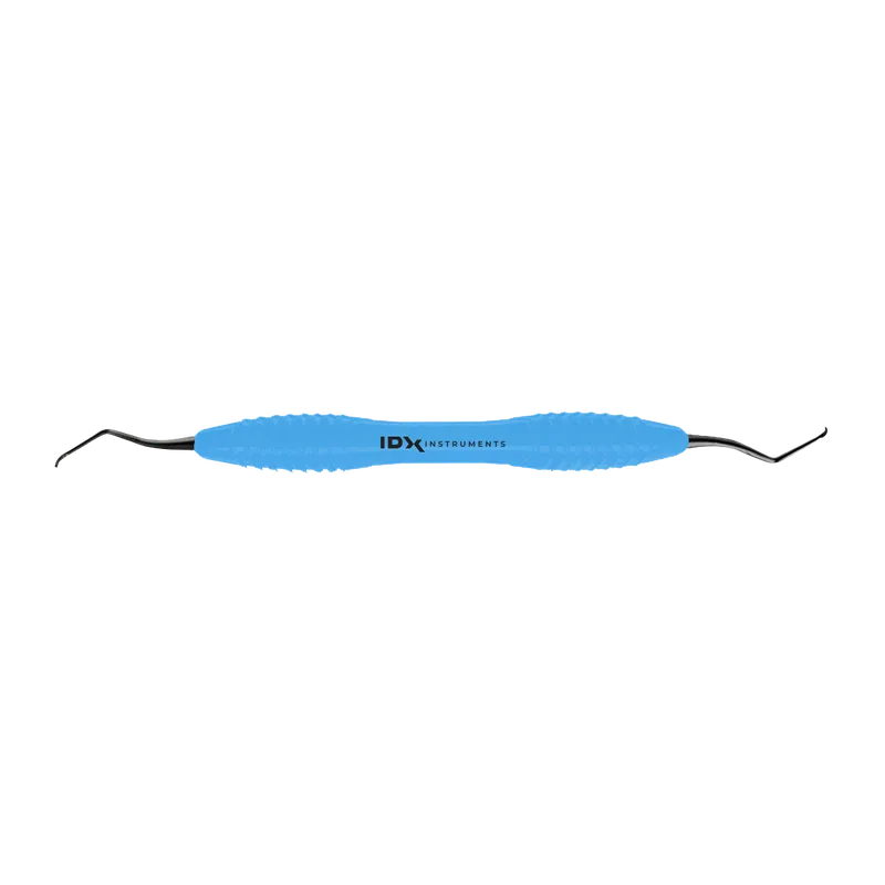 Mini Gracey 13-14 Curette, Blue Silicone Handle - Equate Instruments