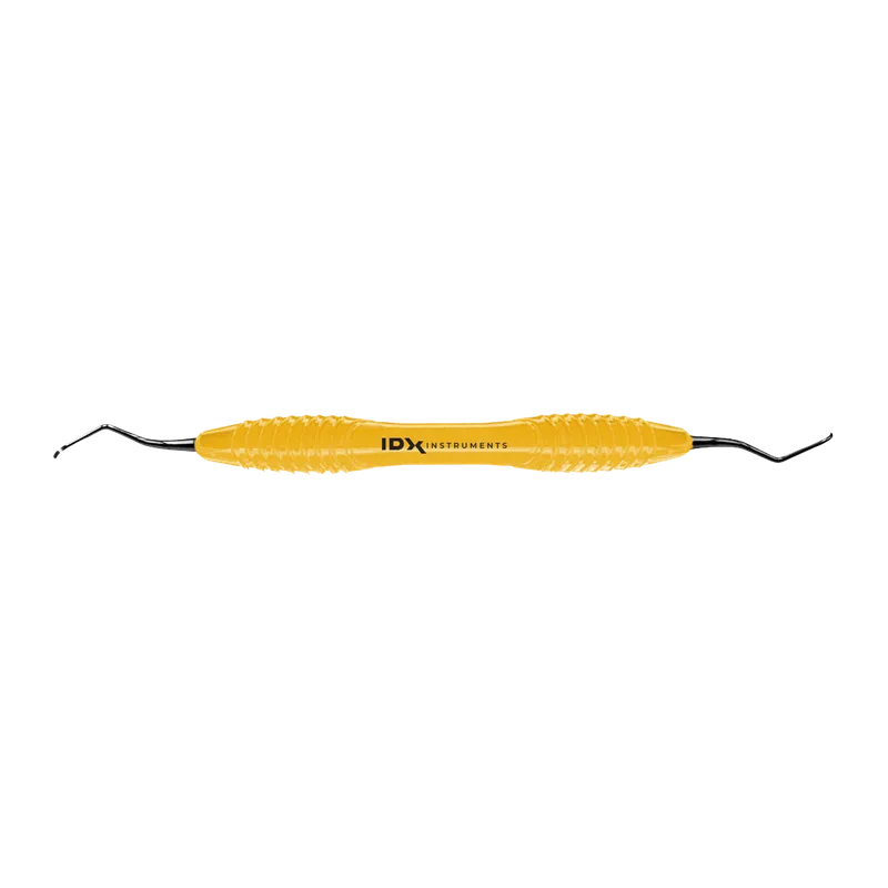 Mini Gracey 15-16 Curette, Yellow Silicone Handle - Equate Instruments