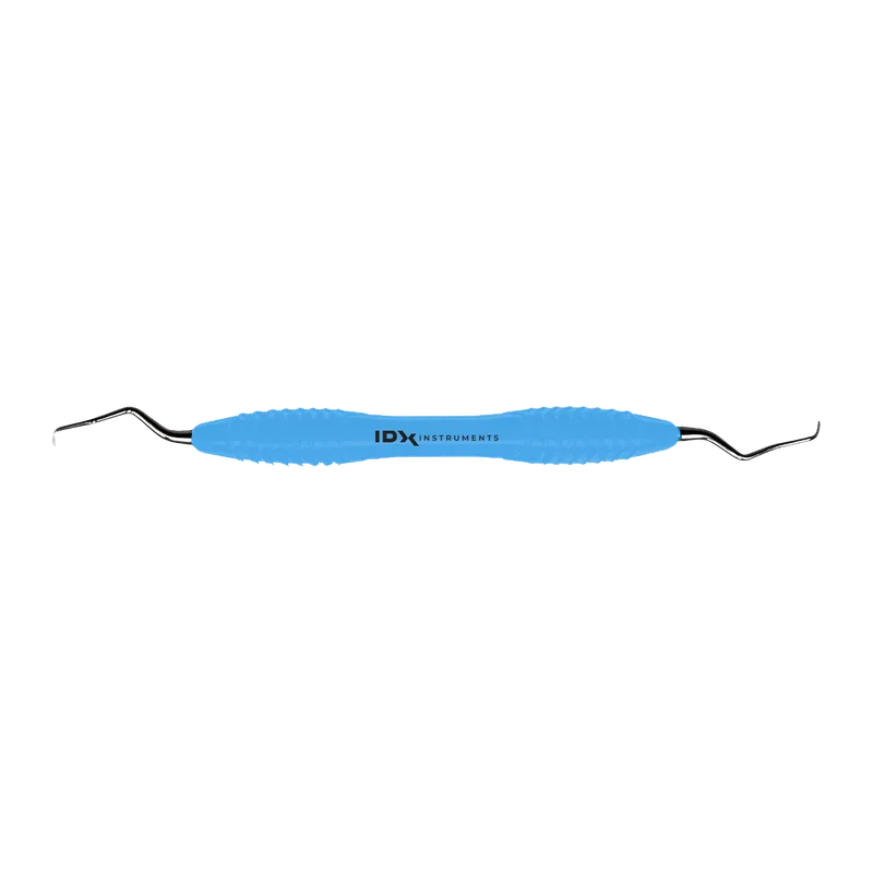 Mini Gracey 17-18 Curette, Blue Silicone Handle - Equate Instruments