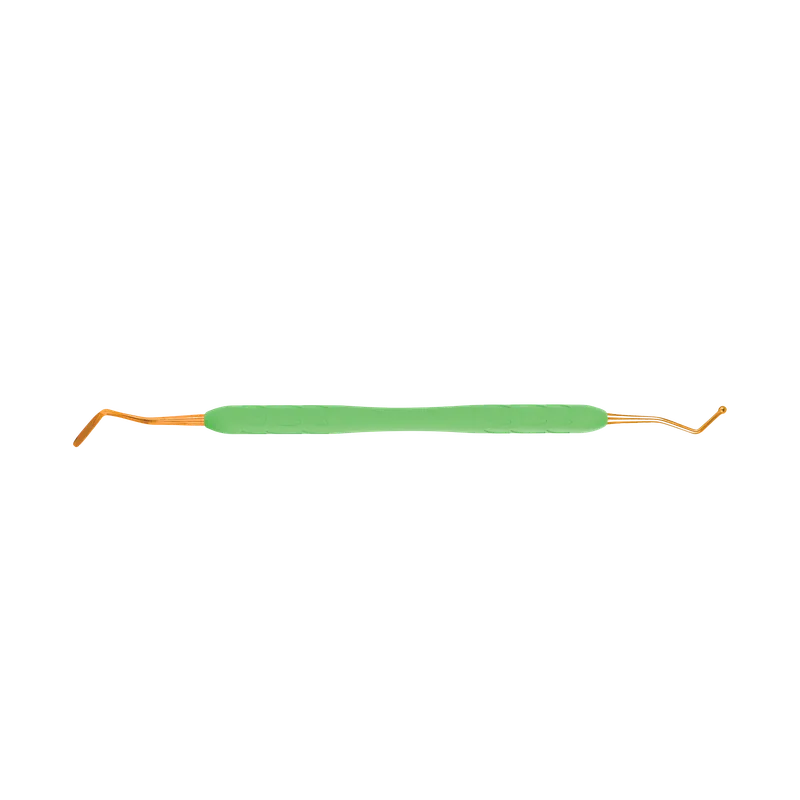 Filling Instrument 1.6-2.5 mm Gold-Coated Tips - Green Silicone Slim Handle - Equate Instruments