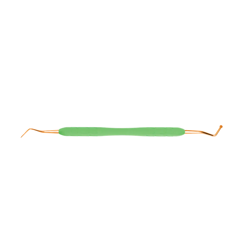 Filling Instrument 2.5-3.2 mm Gold-Coated Tips - Green Silicone Slim Handle - Equate Instruments