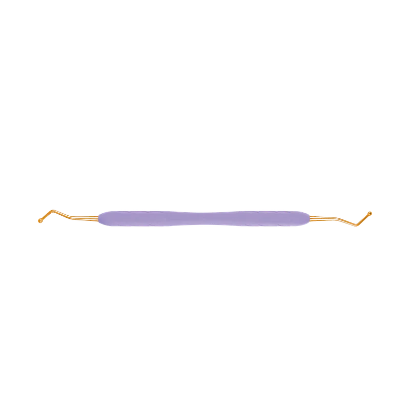 Burnisher 1.4/1.8 mm Titanium Plasma-Gold - Slim Purple Handle - Equate Instruments