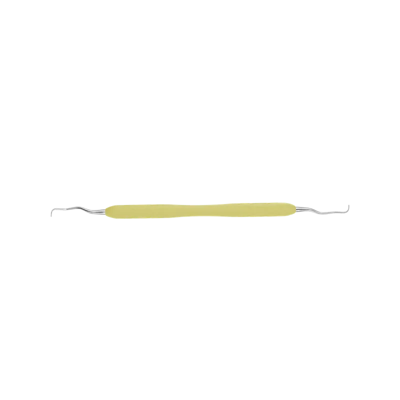 Gracey Curette 13-14 - Slim Silicone Handle, Light Yellow - Equate Instruments