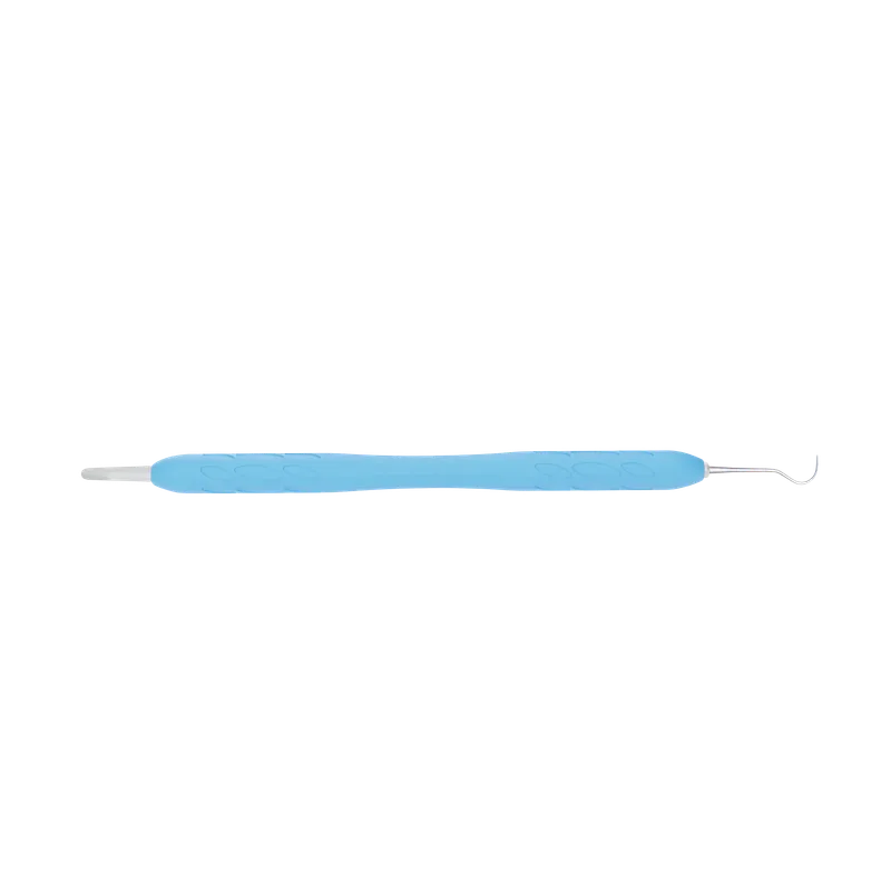 Explorer 2 - Single-Ended Dental Explorer, Blue Handle - Equate Instruments