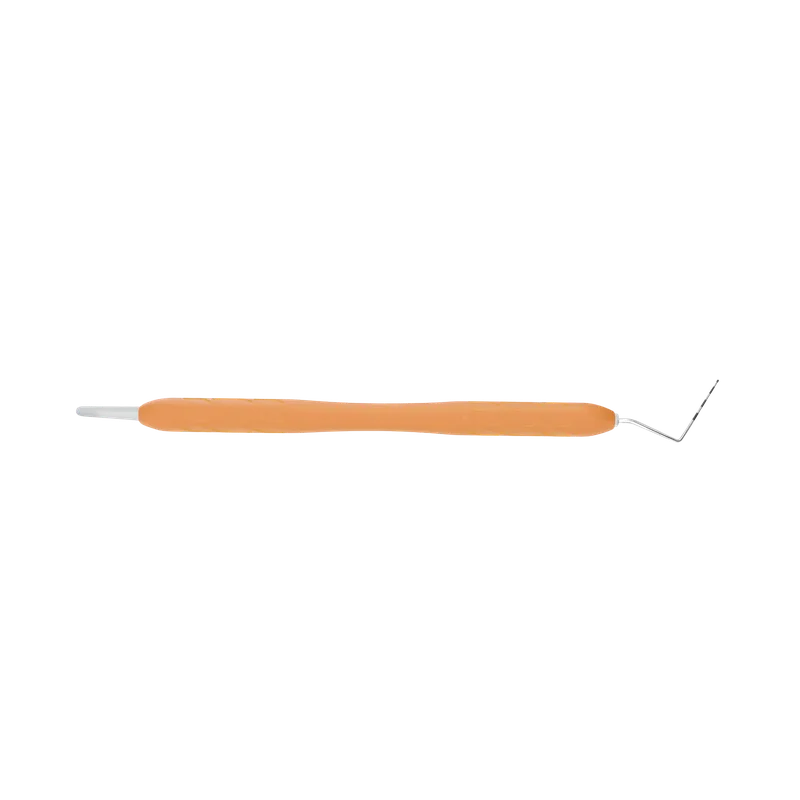 CP-2 Ball-End Periodontal Probe - Light Orange Silicone Slim Handle - Equate Instruments