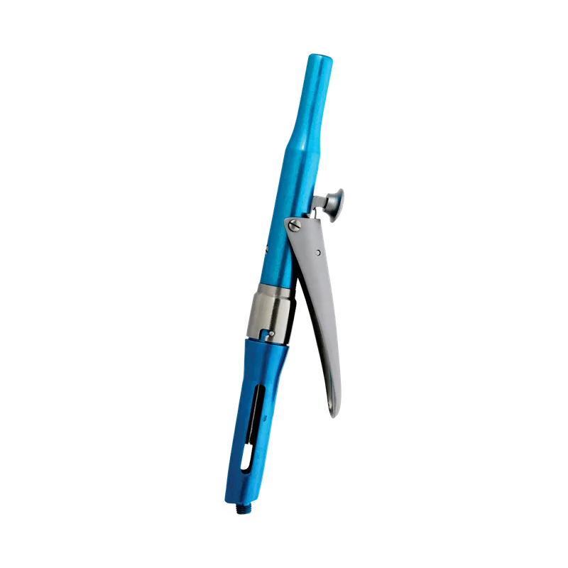 Lever-Action Aspirating Dental Syringe 1.8ml EU Needle - Blue Plasma - Equate Instruments