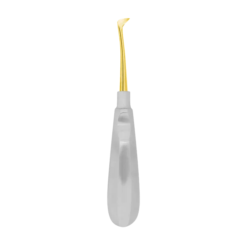 Fig.1L Seldin Root Elevator 13mm - Gold Tip - Equate Instruments