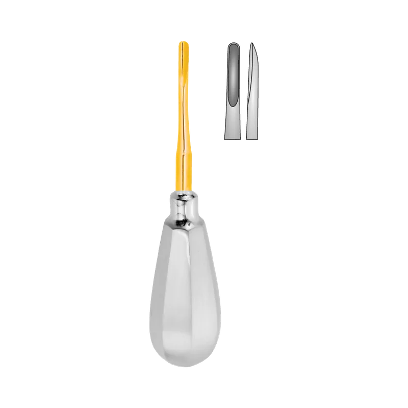 Fig.5 Bein Apical Root Elevator - 3.5mm Gold - Equate Instruments