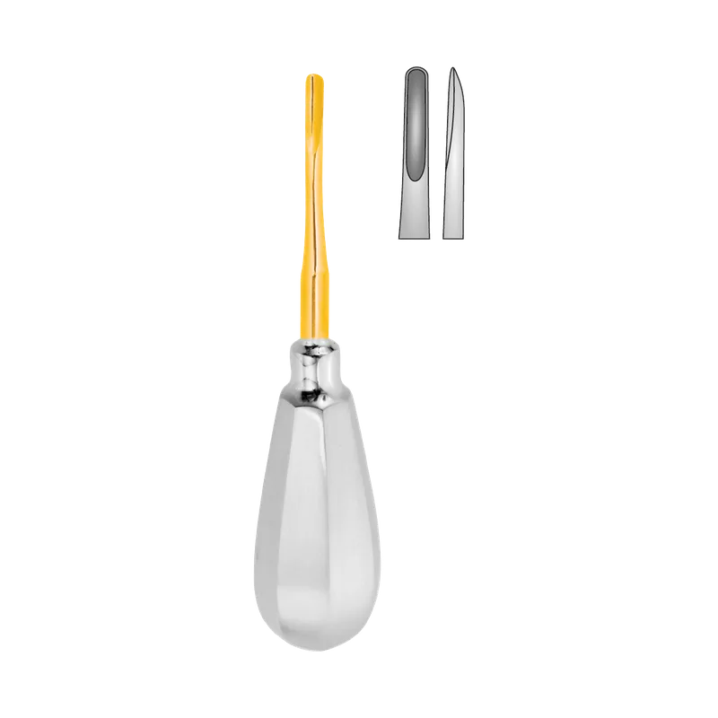 Fig.3 Bein Elevator - 4 mm with Gold-Coloured Shank - Equate Instruments