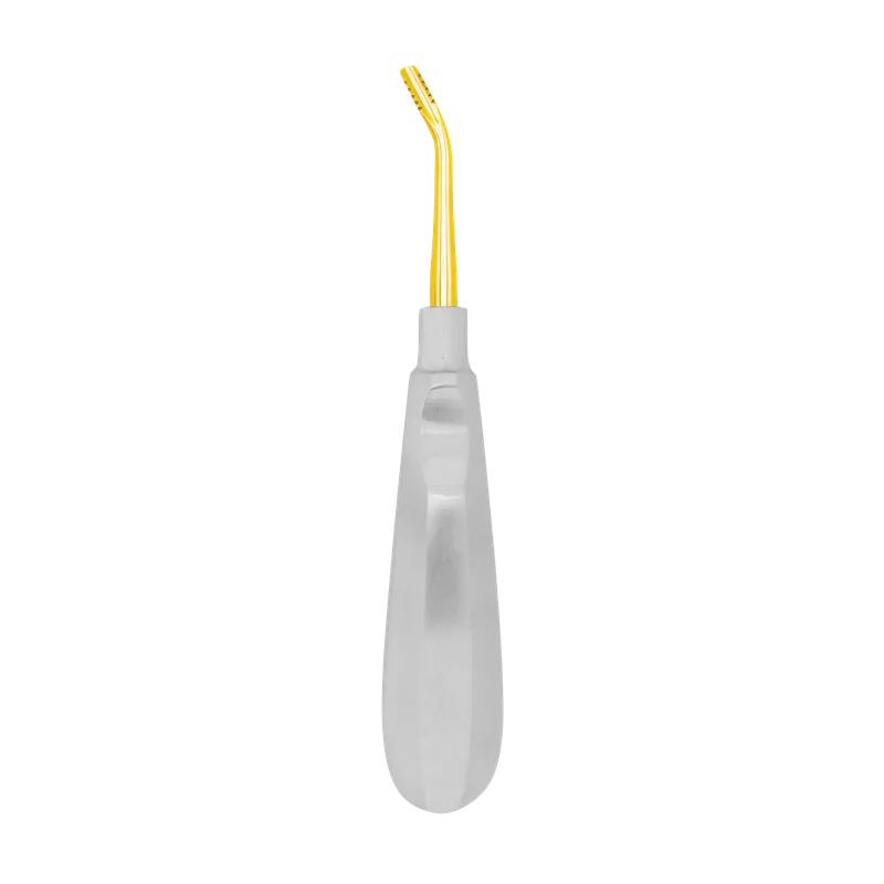 Serrated Angled Elevator 4 mm - Right, Gold-Coated Tip - Equate Instruments