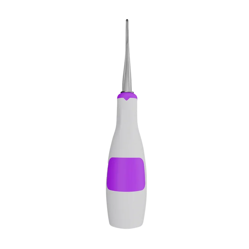 Bein Curved Luxating Elevator - 2mm, Purple Silicone Handle - Equate Instruments