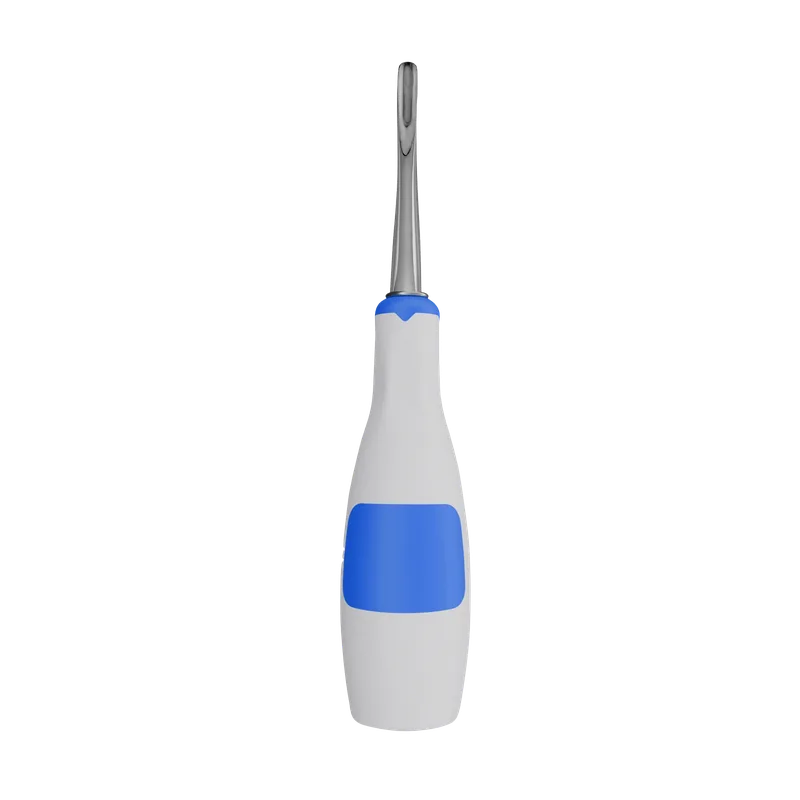 Curved Luxating Elevator - 4 mm, Blue Silicone Handle - Equate Instruments