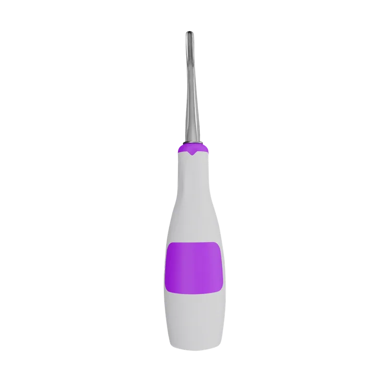 Bein Elevator 5 mm Curved - Silicone Handle Purple - Equate Instruments