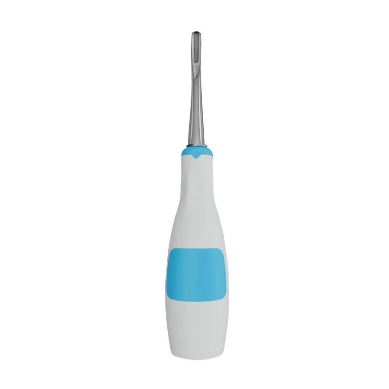 Straight Luxating Elevator 4.5 mm Silicone Handle Light Blue - Equate Instruments