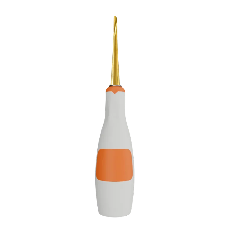 Root Tip Pick Elevator 2 mm Right - Titanium Coated Silicone Handle Orange - Equate Instruments