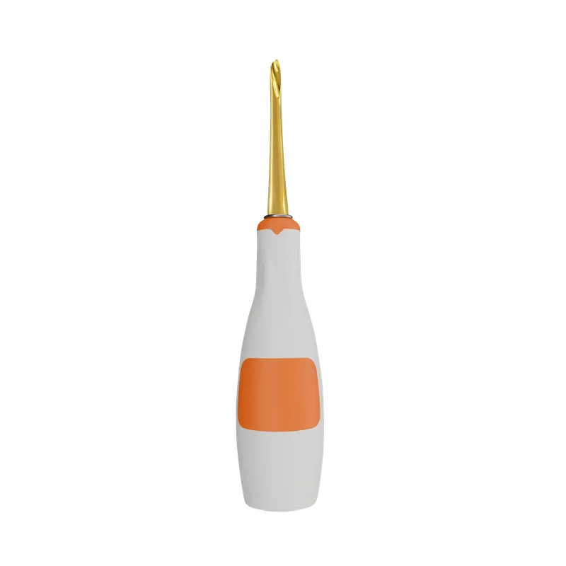 Extraction Elevator 3 mm Left - Titanium-Coated with Orange Silicone Handle - Equate Instruments