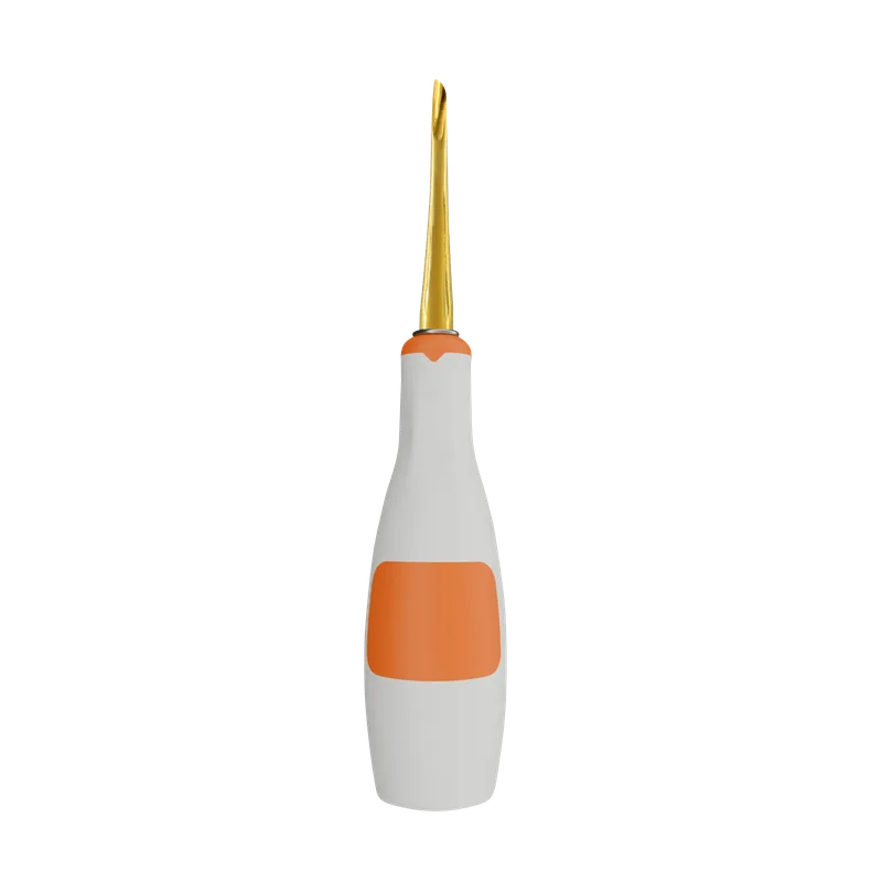 Extraction Elevator 3 mm Right - Titanium-Coated with Orange Silicone Handle - Equate Instruments