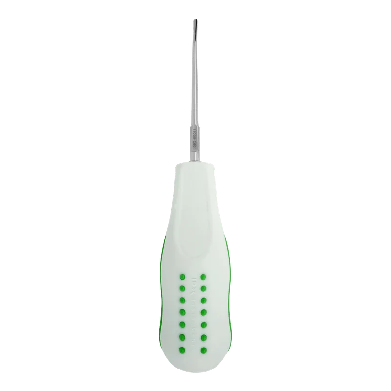 Luxating Elevator 2.5 mm Curved - Light Green Silicone Handle - Equate Instruments