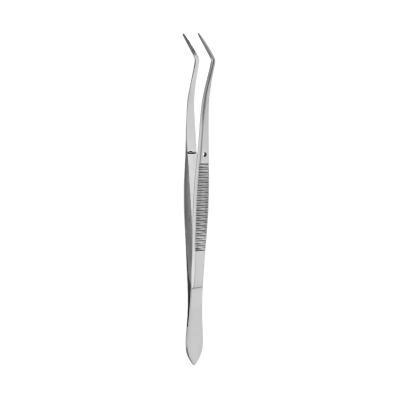 Meriam Serrated Non-Magnetic Dental Tweezers 16 cm - Ribbed Grip - Equate Instruments