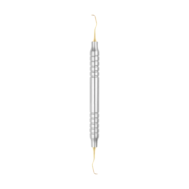 Gracey Curette 1-2 Gold Titanium-Coated - 175mm Hollow Handle - Equate Instruments