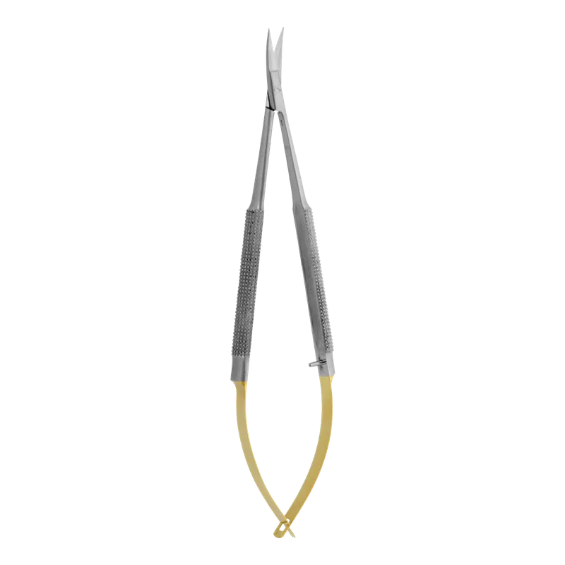 Castroviejo TC Micro Scissors Curved 18cm Gold - Equate Instruments