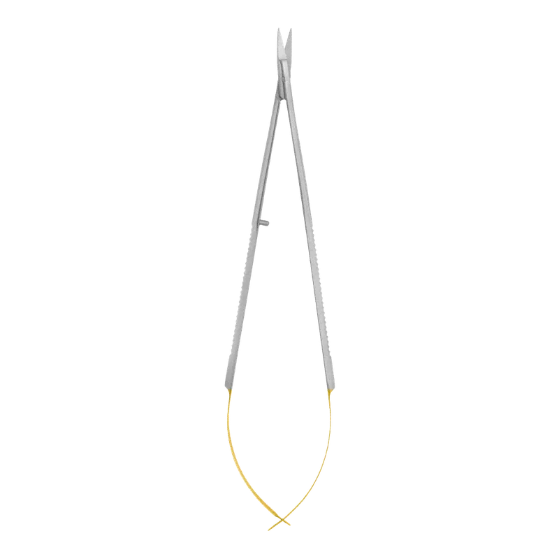 Jacobson TC Micro Scissors Curved 15.5cm Gold - Equate Instruments