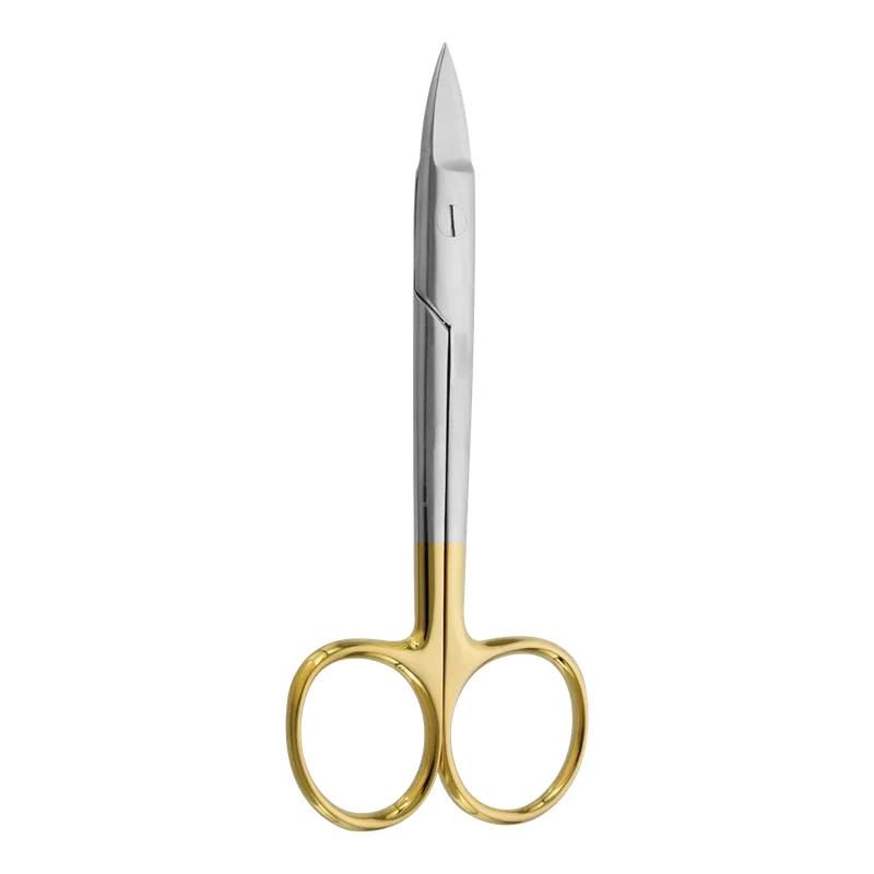 Beebe TC Saw-Edge Curved Scissors 12cm Gold - Equate Instruments