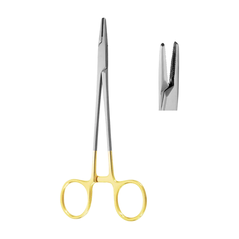 Mayo-Hegar Needle Holder 15 cm - TC Jaws, Gold Handles - Equate Instruments