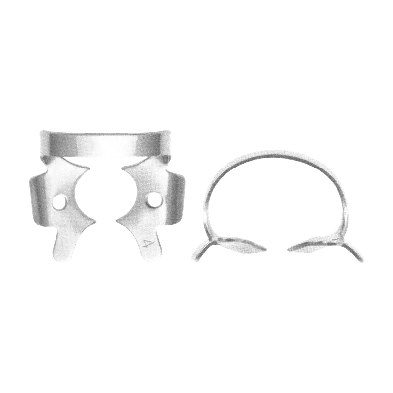 Fig.4 Rubber Dam Clamp with Festooned Jaws for Small Upper Molars - Equate Instruments