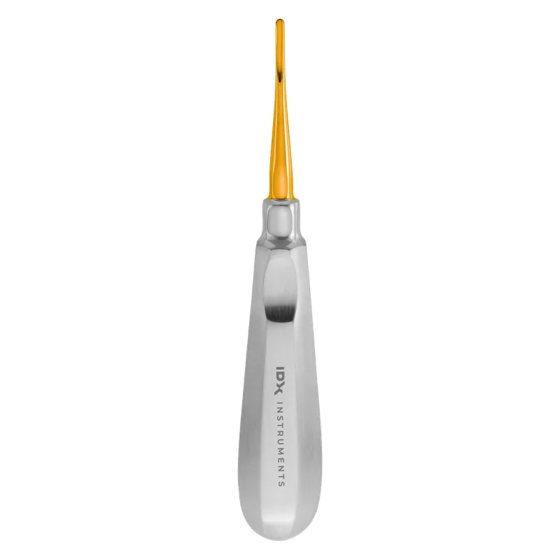 Luxating Elevator - Forward-Curved, 3 mm Tip, Gold-Coated - Equate Instruments