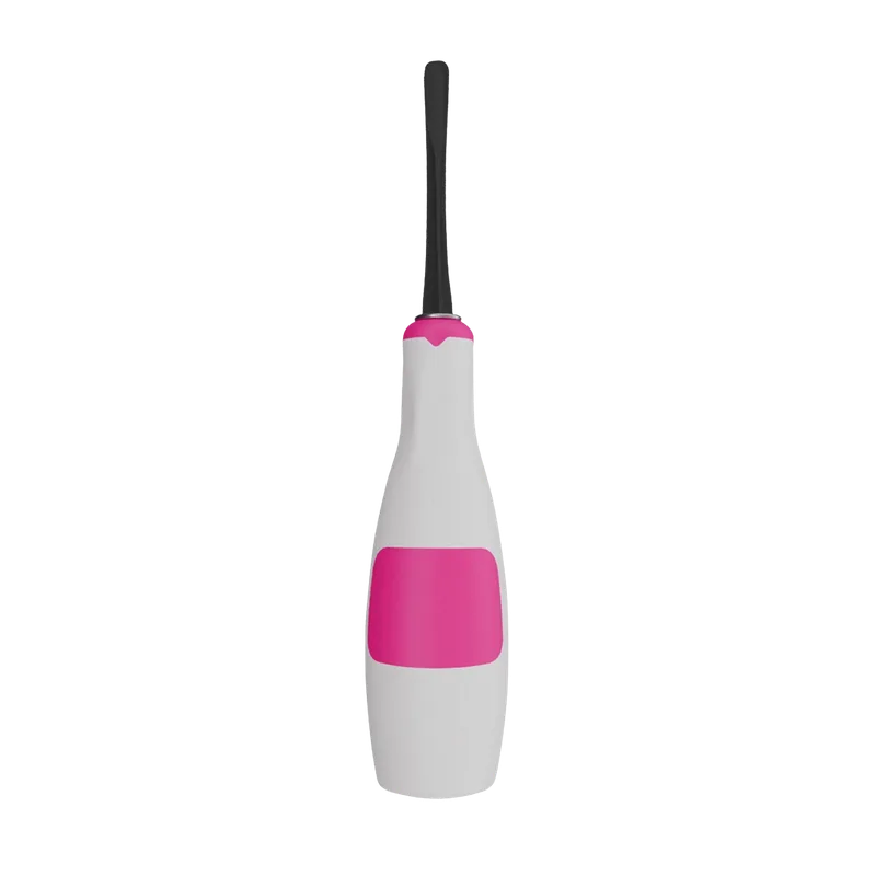 Fig. 01 Lindo-Levian Root Elevator 4.2 mm with Titanium-Coated Tip and Pink Silicone Handle - Equate Instruments